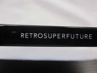 RetroSuperFuture Flat Top Ciccio Black Gold line Leather NIB $200 