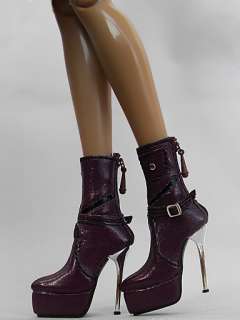   Fashion Dark Purple Shoes/Boots for Tyler/Sybarites Doll (19 TB 46