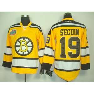  Seguin #19 NHL Boston Bruins Yellow Hockey Jersey Sz48 