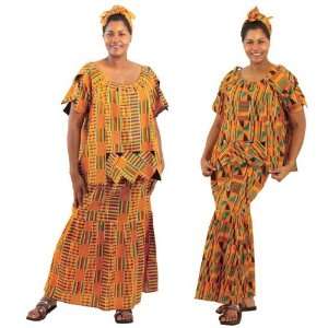  African Kente Fashion Skirt Set  #1 3X 