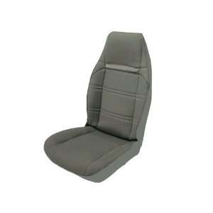   Vinyl Bucket Seat Upholstery with Charcoal Velour Inserts Automotive
