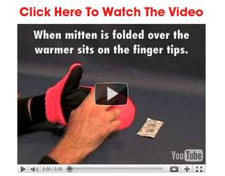 Pop Top Mitten Glove  Includes Free Hand Warmer  