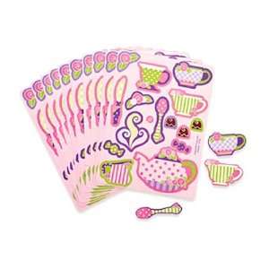  Girly Tea Party Sticker Sheets (2 dz) Toys & Games