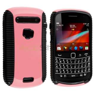   Hard Hybrid Case+Charger+Privacy LCD SP For BlackBerry Bold 9900 9930