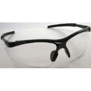  Bouton Safety Reading Glasses   BLACK FRAME / CLEAR LENS 