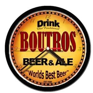  BOUTROS beer and ale cerveza wall clock 