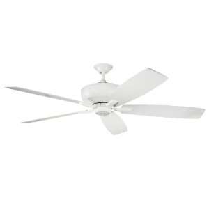   Lighting 300106WH Monarch 70 Inch Ceiling Fan with White Blade, White
