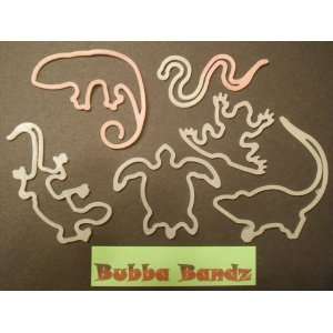    UV Activated Reptile Shapes Silly Bands (12 Pack) Toys & Games