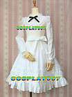 Gothic lolita new white costume party dress make size  