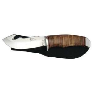 Steel Warrior Pocket Knife GUTHOOK Stacked leather SW 147 