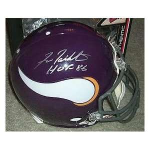  Signed Fran Tarkenton Helmet   Authentic Sports 