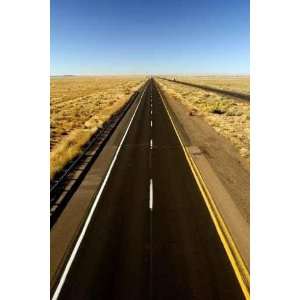  Empty Arizona I 40 Highway across Usa   Peel and Stick 