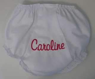 Cursive PERSONALIZED Monogrammed Diaper Cover Bloomer  