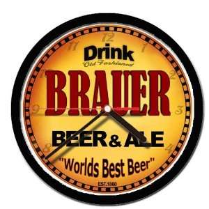  BRAUER beer and ale cerveza wall clock 