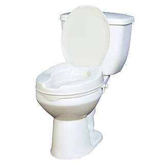 Tall Raised Elevated Toilet Commode Seat Riser with Lid  