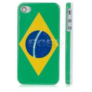  Ecell   BRAZIL BRAZILIAN GREEN FLAG BACK CASE FOR iPHONE 4 