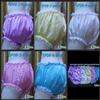 Adult baby Sissy Satin Frilly Diaper Cover FSP08 6#  