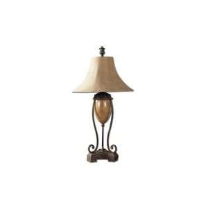  Uttermost 26623 Madero 1 Light Table Lamp in Light Brown 