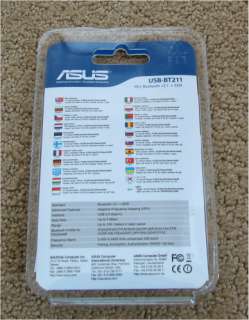 Asus USB BT211 Mini Bluetooth V2.1 Dongle EDR USB Black  