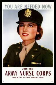 Army Nurse Corps   1943 WWII Poster  