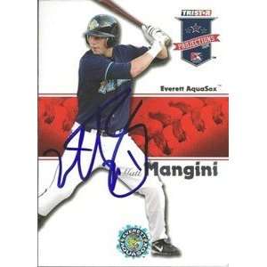  Matt Mangini Signed 2008 Projections Card Mariners Sports 