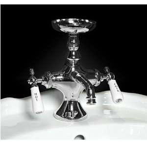   Vintage Style Mixing Faucet with Soap Dish   Chrome