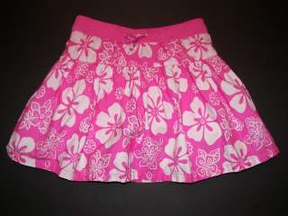 Girls Mini Boden Pink Flowered Skirt Skort size 9 10 y  