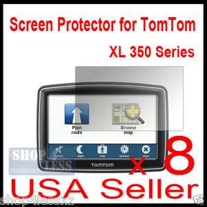 8x Ultra Clear SCREEN PROTECTOR COVER For TomTom XL 350  