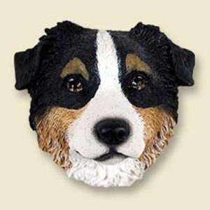  Australian Shepherd, Tricolor Dog Head Magnet (2 in) Pet 