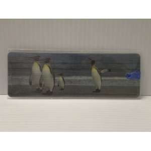  Penguins At the Beach 3D Bookmark