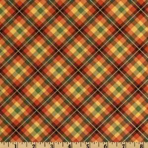  44 Wide Natures Turn Diamond Plaid Golden Fabric By The 