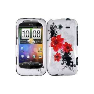  HTC Marvel / Wildfire S Graphic Case   Red Lily (Package 