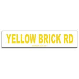  Seaweed Surf Co Yellow Brick Rd Aluminum Sign 18x4 in 