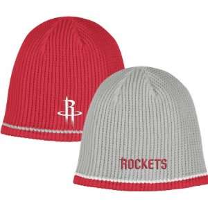  Houston Rockets Embroidered Ribbed Reversible Knit Hat 