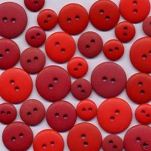 Love That Red   Matte Finish Buttons for Scrapbooking  