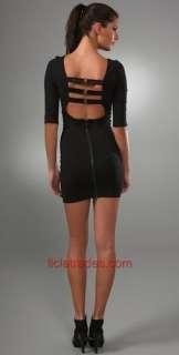 Alice + Olivia Tabitha Celeb Snug Dress New $297 LBD Large and Black 0 