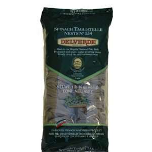 Delverde Tagliatelle Spinach Nest, 1 Pound  Grocery 