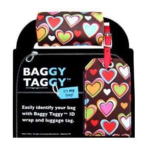  Baggy Taggy ID Wrap & Luggage Tag Set   Hearts Office 