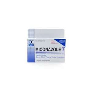 PACK OF 3 EACH QC MICONAZOLE 7 SUPPOSITORIES 1EA PT 