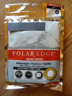POLAR EDGE SILVER SERIES THERMAL WAFFLE PANTS WHITE XLARGE 16  
