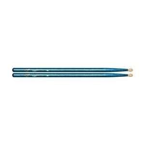   Wood Tip Sticks   Pair 5B Blue Sparkle (5B Blue Sparkle) Musical