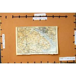    1906 MAP SOUTHAMPTON ENGLAND ELING BROCKENHURST
