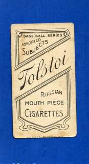 1909 T206 Tobacco Stahl BOSTON TOLSTOI back  