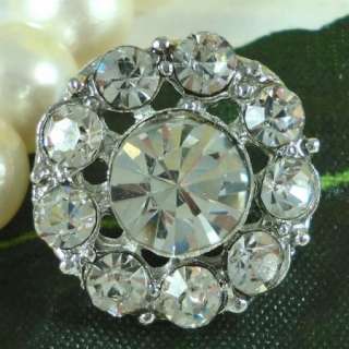 Sparkling Clear Crystal Rhinestone Buttons #S436  