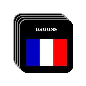  France   BROONS Set of 4 Mini Mousepad Coasters 