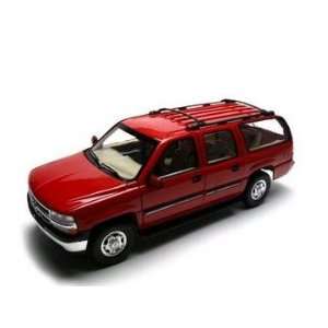  2001 Chevrolet Saburban Diecast Car 118 Red Toys & Games