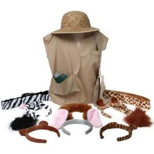   Safari Animal Play Dressup Trunk Costume Bday Favor set Toys & Games