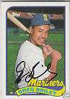 GREG BRILEY autograph 1991 TOPPS signed card MARINERS auto  