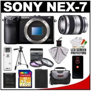  Sony Alpha NEX 7 Digital Camera Body (Black) with 18 200mm 