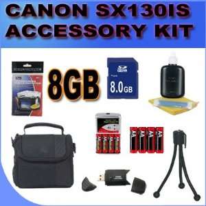  Accessory Saver Bundle Kit For Canon Powershot SX130IS SX130 